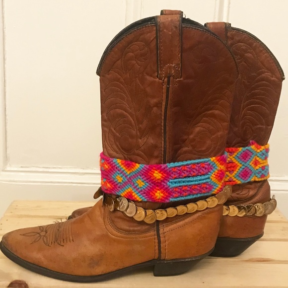 Vintage Acme Cowboy Boots in Original Box, Women Vintage ACME Chestnut Brown Cowboy Boots